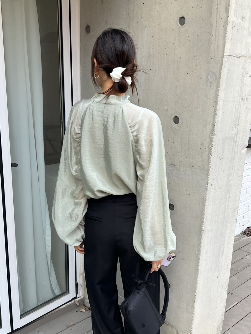 ME MO韓國直郵東大門實拍女裝新品真品職業休閑襯衫蕾絲衫ME MO襯衫/蕾絲衫